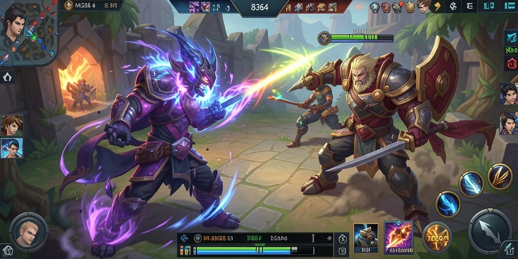 Gameplay seru dan strategi tim dalam 8364.