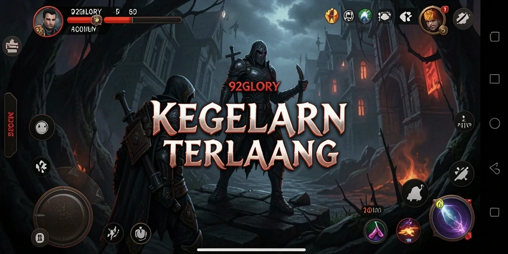 Tampilan gameplay 92GLORY yang mencekam dan menegangkan.