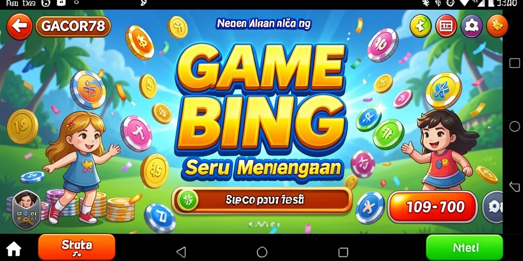 Screenshot GACOR78 menampilkan gameplay Bingo yang mendebarkan.