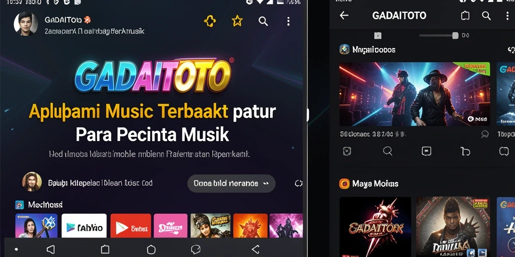 Tampilan gameplay GADAITOTO dengan elemen musik yang interaktif.