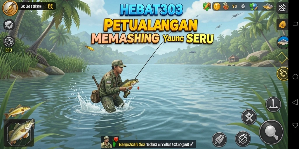 Tampilan gameplay HEBAT303 yang menarik saat memancing.