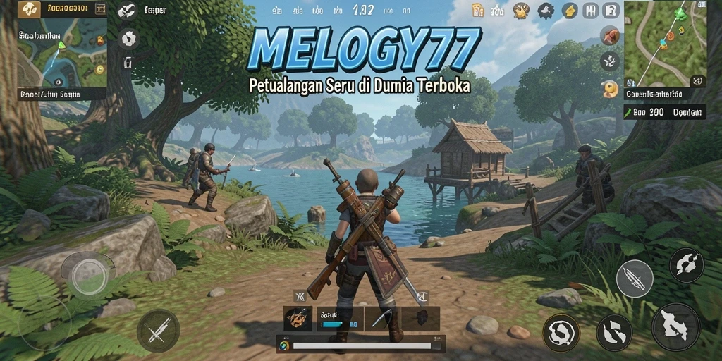 Gameplay seru di dunia terbuka MELODY77 yang mengasyikkan.