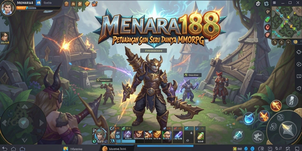Screenshot MENARA188 menampilkan aksi seru dalam game MMORPG.