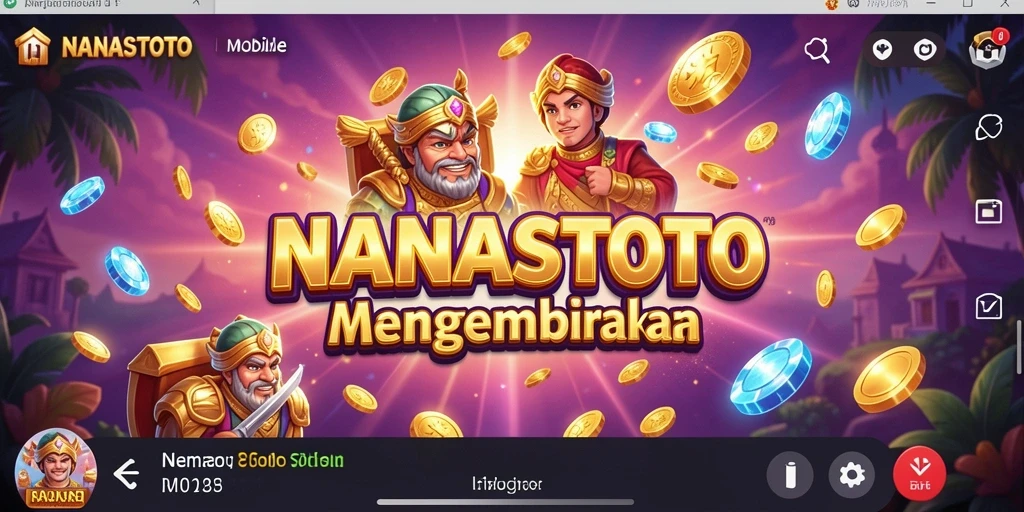 Screenshot gameplay <strong>NANASTOTO</strong> menampilkan sensasi seru permainan slot.