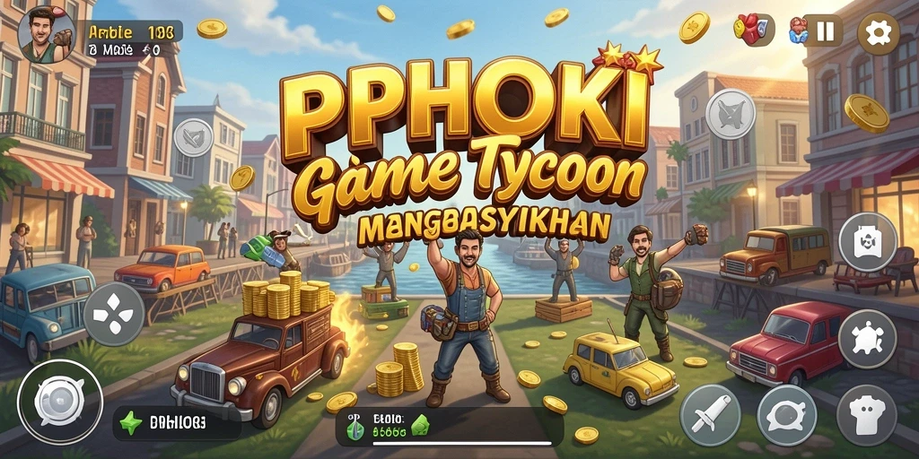 Tampilan gameplay PPHOKI dengan kontrol manajemen yang intuitif.